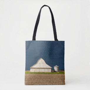 Jordbruk White Barn & Silo Tygkasse