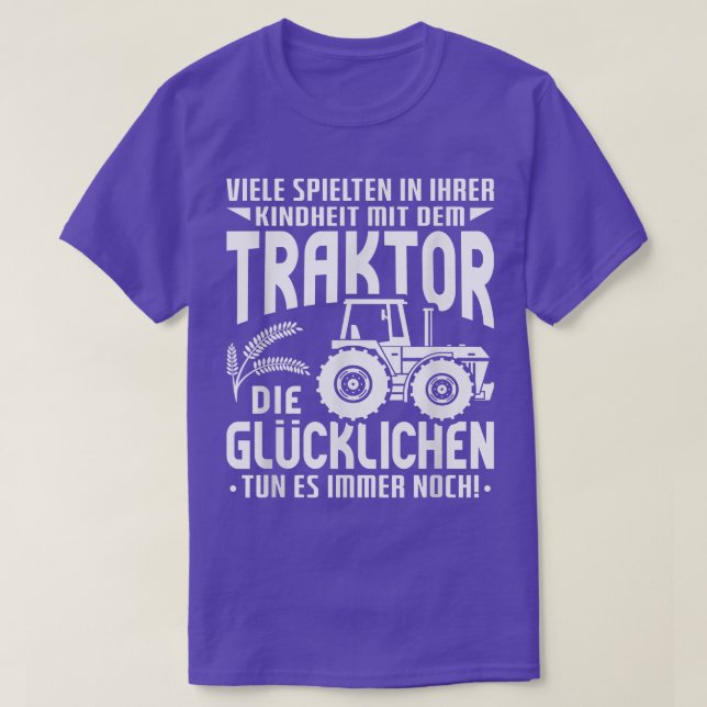 Jordbrukare - barndomen med traktorn 1695 t shirt (Design framsida)