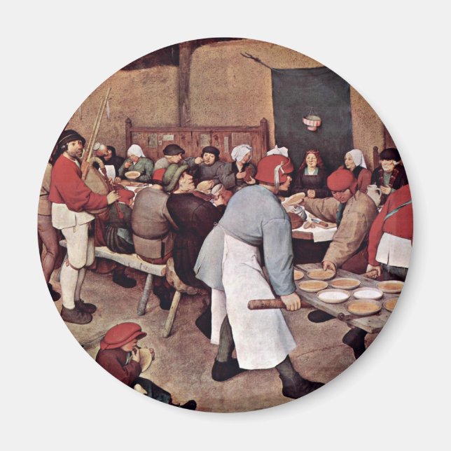 Jordbrukare Bröllop av Bruegel D. Ä. Pieter Magnet (Framsidan)
