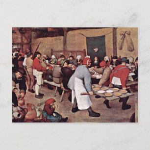 Jordbrukare Bröllop av Bruegel D. Ä. Pieter Vykort