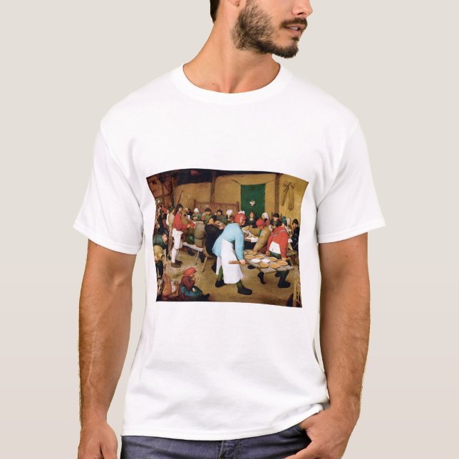 Jordbrukare Bröllop, Pieter Bruegel T Shirt (Framsida)