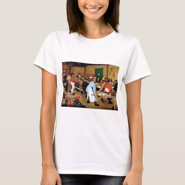 Jordbrukare Bröllop, Pieter Bruegel T Shirt (Framsida)