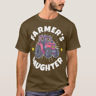 Jordbrukare Dotter Farming Tractor T Shirt