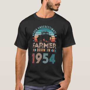 Jordbrukare, född 1954, 70:e födelsedag, Gift Retr T Shirt