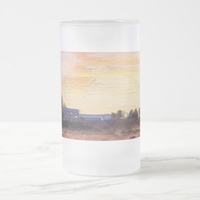 Jordbrukare i morgon Painterly Frosted Mugg (Center)