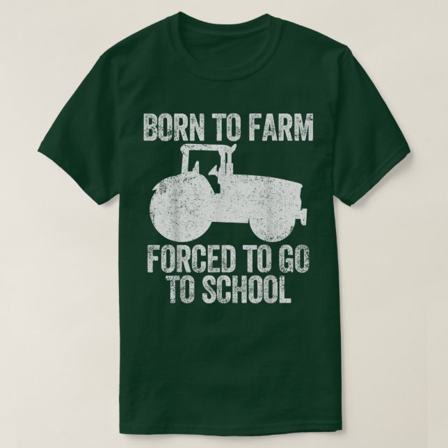 Jordbrukare i traktorjordbruk t shirt (Design framsida)