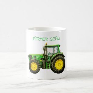Jordbrukare John Deere Tractor Kaffemugg