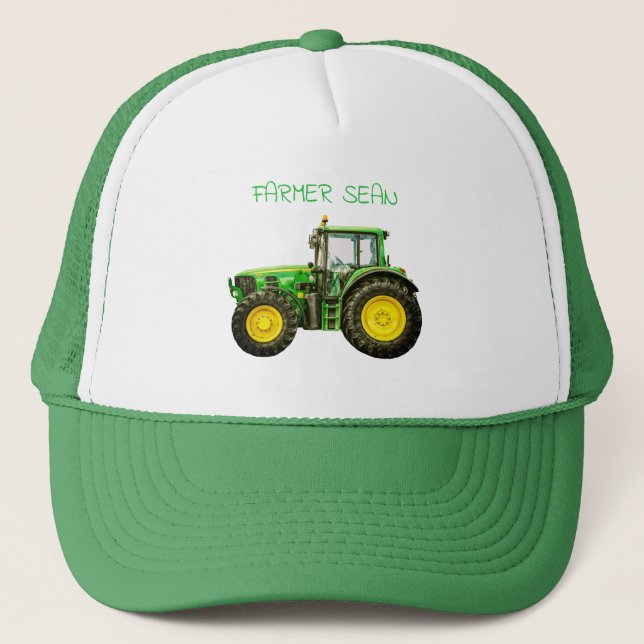 Jordbrukare John Deere Tractor Keps (Framsida)