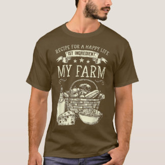 Jordbrukare, jordbruk, jordbruksprodukter, jordbru t shirt