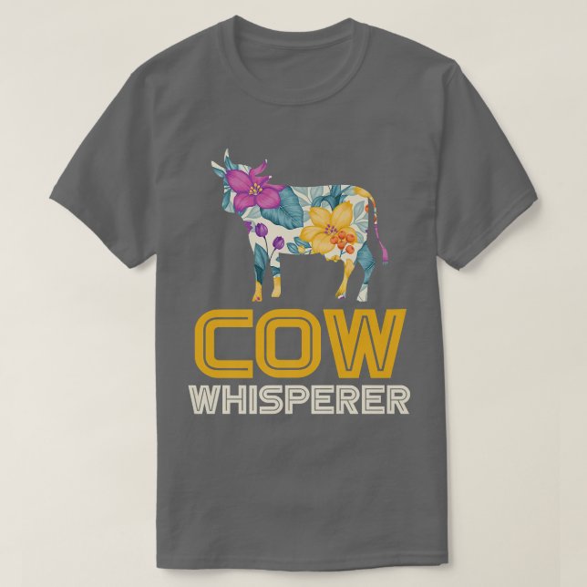 Jordbrukare Kow Whisperer Farming T Shirt (Design framsida)