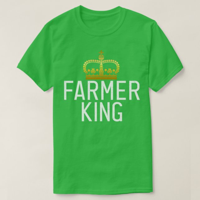Jordbrukare Kung Farm Älskare T Shirt (Design framsida)