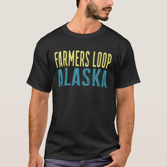 Jordbrukare Loop Alaska Pacific Kusten Stacks T Shirt (Framsida)