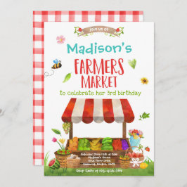 Jordbrukare Markerar födelsedag Lokalt växande fli Inbjudningar