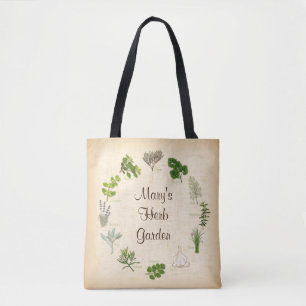 Jordbrukare Market Herb Garden Tote Bag Tygkasse