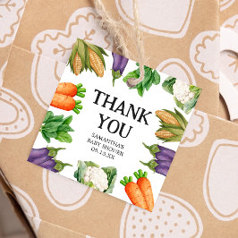 Jordbrukare Marknaden lokalt odlad babystötinrättn Gåvor Etiketter