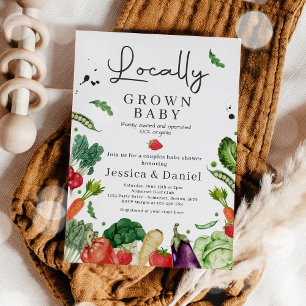 Jordbrukare marknadsför babyskor lokalt odlade Bab Inbjudningar
