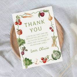 Jordbrukare marknadsför Vegetable Birthday Tack yo Kort