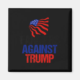 Jordbrukare mot Trump Anti Donald Trump American F Magnet