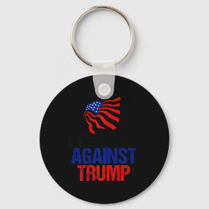Jordbrukare mot Trump Anti Donald Trump American F Nyckelring