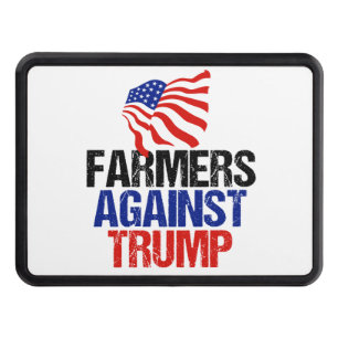 Jordbrukare mot trumpetval 2024 dragkroksskydd