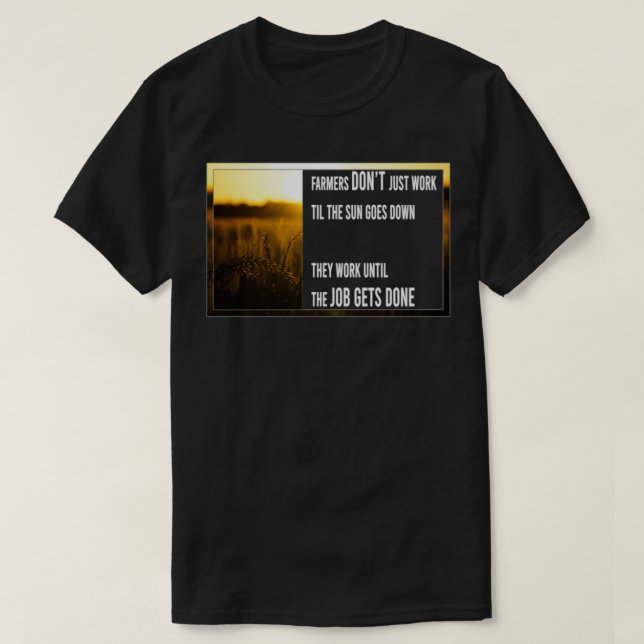 Jordbrukare protesterar mot jordbrukare citat t shirt (Design framsida)