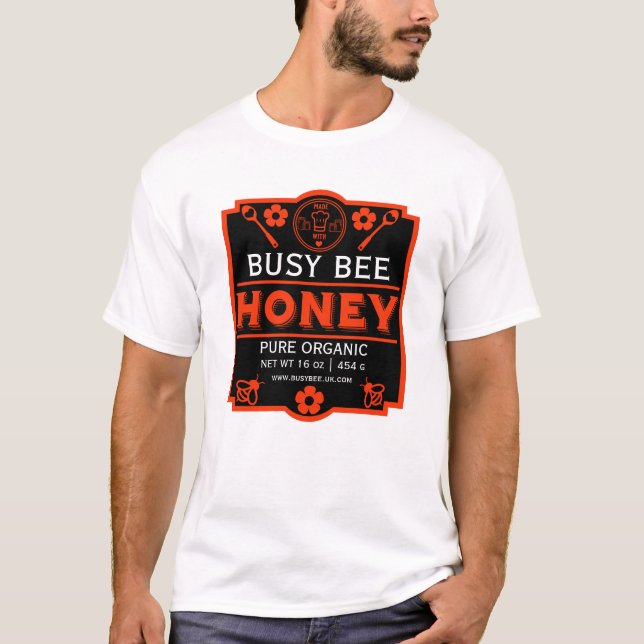 Jordbrukare saluför honung Burk T Shirt (Framsida)