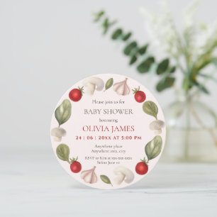 Jordbrukare saluför lokalt odlade babyduschar inbjudningar