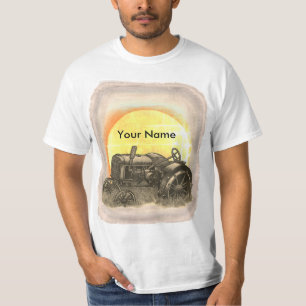 Jordbrukare ut till betestraktorn t shirt
