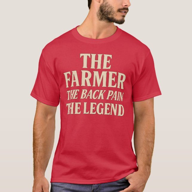 JORDBRUKAREN BACK PAIN THE LEGENING T SHIRT (Framsida)