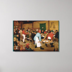 Jordbrukaren Bröllop av Pieter Bruegel den äldre Canvastryck