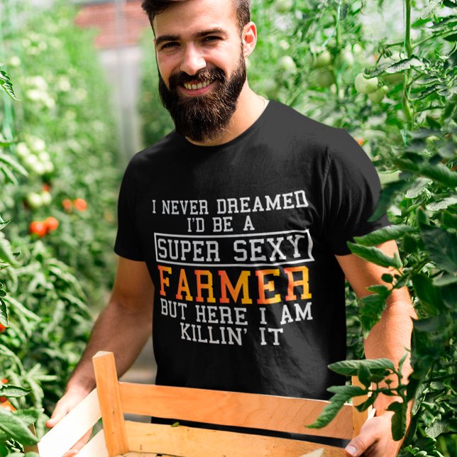 Jordbrukaren drömde aldrig om ett lustigt jordbruk t shirt (Skapare uppladdad)