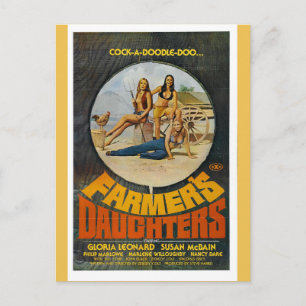 JORDBRUKARENS DAUGHTERS POSTCARD VYKORT