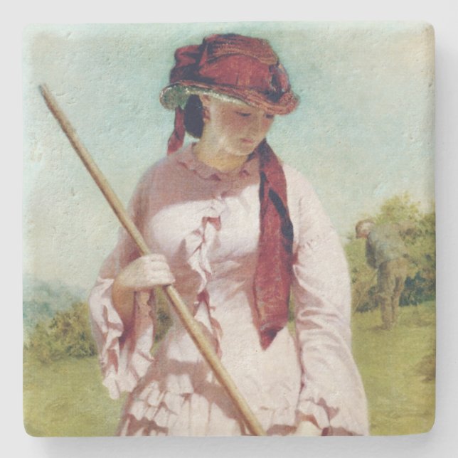 Jordbrukarens dotter stenunderlägg (Framsidan)