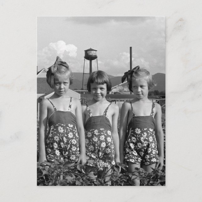 Jordbrukarens döttrar, 1939 vykort (Framsida)