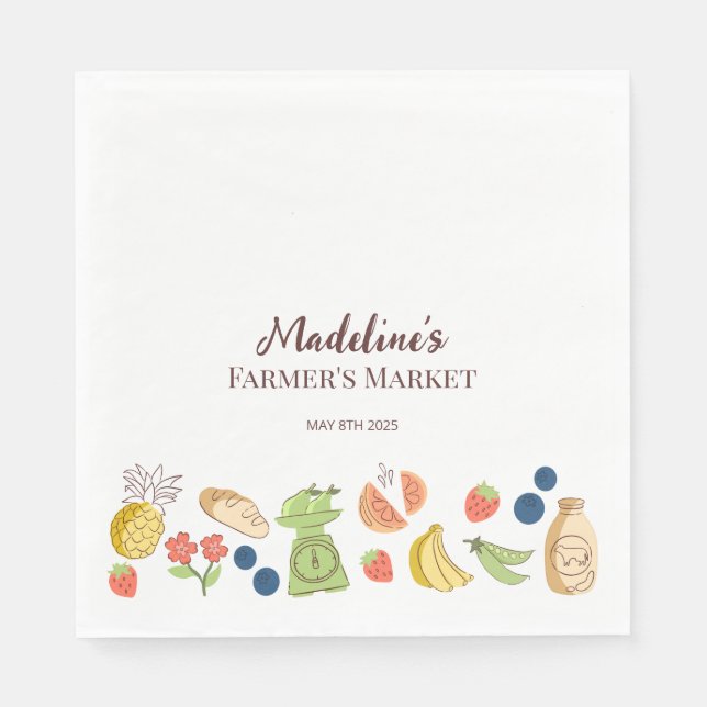 Jordbrukarens födelsedag pappersservett (Framsidan)