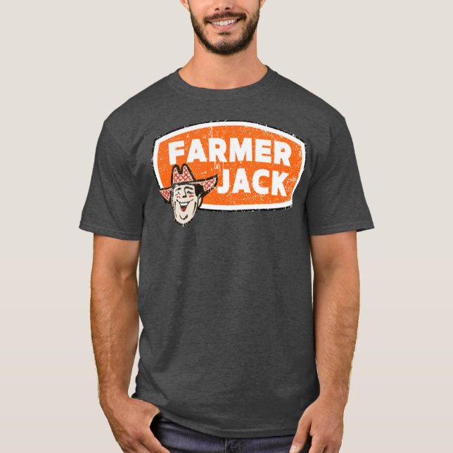 Jordbrukarens Jack T-Shirt - Retro 80 s Old school (Framsida)