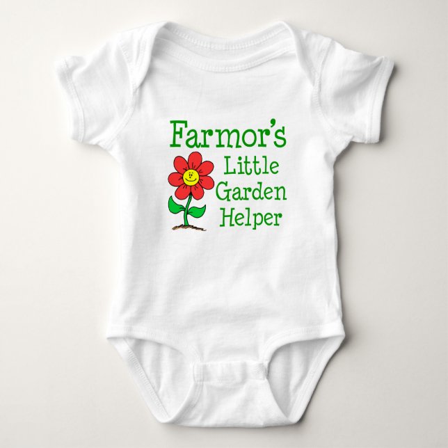 Jordbrukarens lille Garden Helper T Shirt (Framsida)