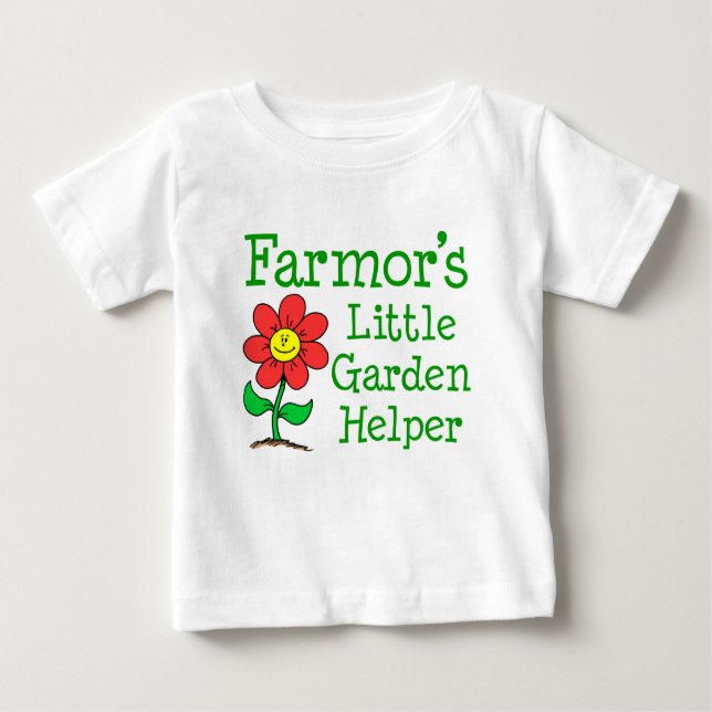 Jordbrukarens lille Garden Helper Tee Shirt (Framsida)