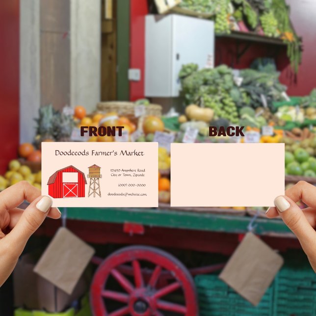 Jordbrukarens marknad visitkort (Skapare uppladdad)