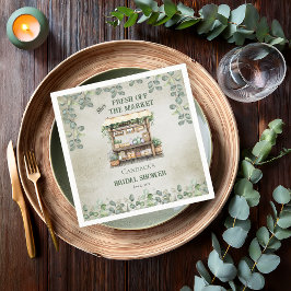 Jordbrukarens Möhippa för att ta emot jordbruksför Pappersservett