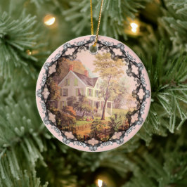 Jordbrukarens skördeornament julgransprydnad keramik