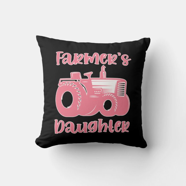 Jordbrukarens slaktare Farm Girl Farming Kudde (Framsida)