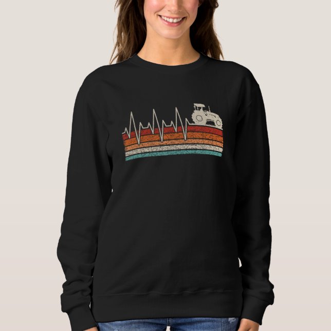 jordbrukarhjärtrytm för traktor t shirt (Framsida)