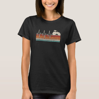 jordbrukarhjärtrytm för traktor t shirt