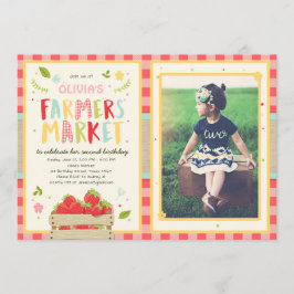 Jordbrukarnas födelsemeddelande Jordgubbsodling Inbjudningar