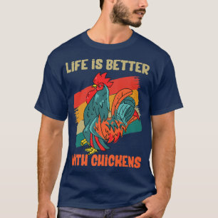 Jordbrukarnas liv är bättre med Vintagen för kyckl T Shirt