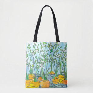 Jordbrukarnas marknad Tote Carrots Garden Vegetabl Tygkasse