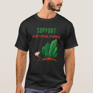 Jordbruket på jordbruksmarknaden stöder din lokala t shirt