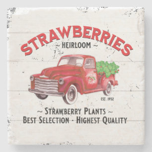 JORDBRUKET STRAWBERRY FARM OLD RED LASTBIL MARKNAD STENUNDERLÄGG