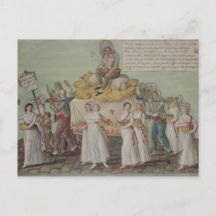 Jordbrukets historia i Paris 1796 Vykort